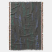 Waves Tiger (stilisiertes Muster) 7 Decke (Vorderseite Vertikal)