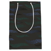 Waves Tiger (stilisiertes Muster) 7 Mittlere Geschenktüte (Vorderseite)