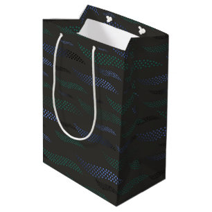 Waves Tiger (stilisiertes Muster) 7 Mittlere Geschenktüte