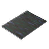 Waves Tiger (stilisiertes Muster) 7 Notizblock (Linke Seite)