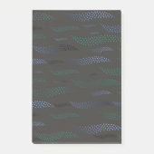 Waves Tiger (stilisiertes Muster) 7 Post-it Klebezettel (Vorderseite)