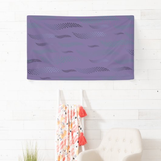 Waves Tiger (stilisiertes Muster) 9 Banner (Insitu)