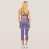 Waves Tiger (stilisiertes Muster) 9 Capri Leggings (Rückseite)