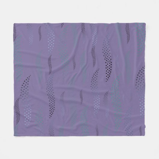 Waves Tiger (stilisiertes Muster) 9 Fleecedecke (Vorderseite (Horizontal))