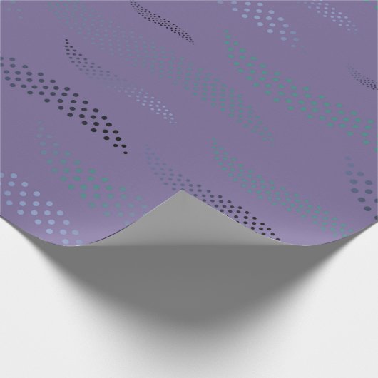 Waves Tiger (stilisiertes Muster) 9 Geschenkpapier (Ecke)