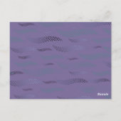 Waves Tiger (stilisiertes Muster) 9 Postkarte (Rückseite)
