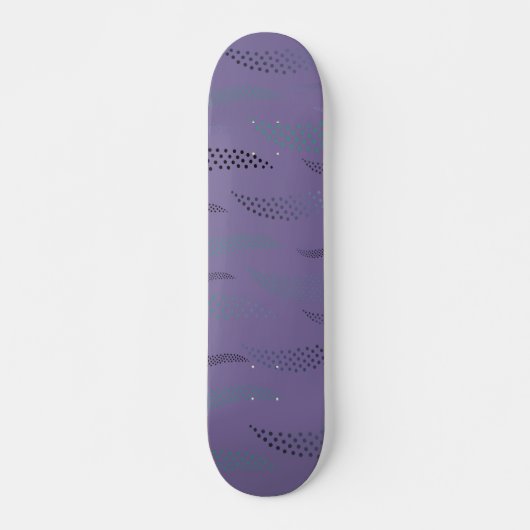 Waves Tiger (stilisiertes Muster) 9 Skateboard (Vorne)