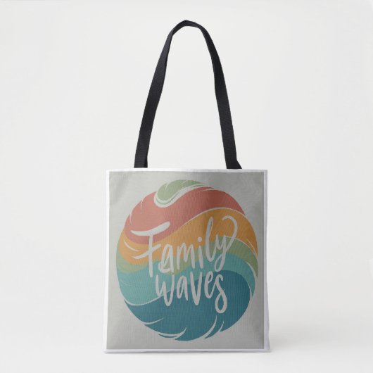 Waves Tote Bag Tasche (Vorderseite)