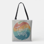 Waves Tote Bag Tasche (Rückseite)