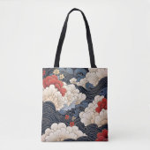 Waves Ukiyo-e Style Tasche (Vorderseite)