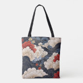 Waves Ukiyo-e Style Tasche (Rückseite)