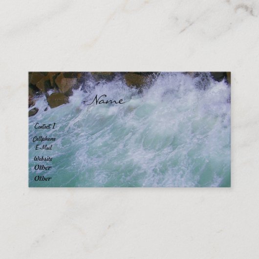 Waves und die Rocks_ Visitenkarte (Vorderseite)
