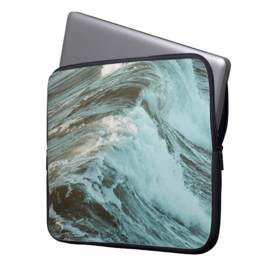 WAVES VINTAGES FOTO LAPTOPSCHUTZHÜLLE (Vorderseite Links)