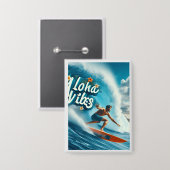 Waves & Wanderlust Collection Button (Vorderseite/Rückseite)