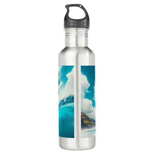 Waves & Wanderlust Collection Edelstahlflasche (Rückseite)