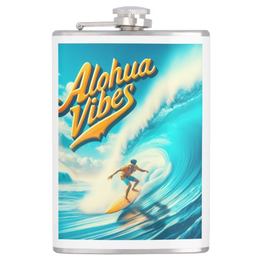 Waves & Wanderlust Collection Flachmann (Vorderseite)