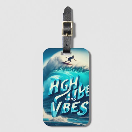 Waves & Wanderlust Collection Gepäckanhänger (Vorderseite Vertikal)