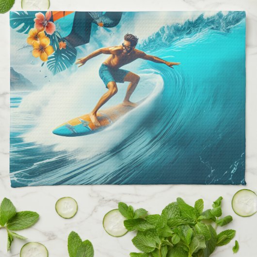 Waves & Wanderlust Collection Geschirrtuch (Gefaltet)