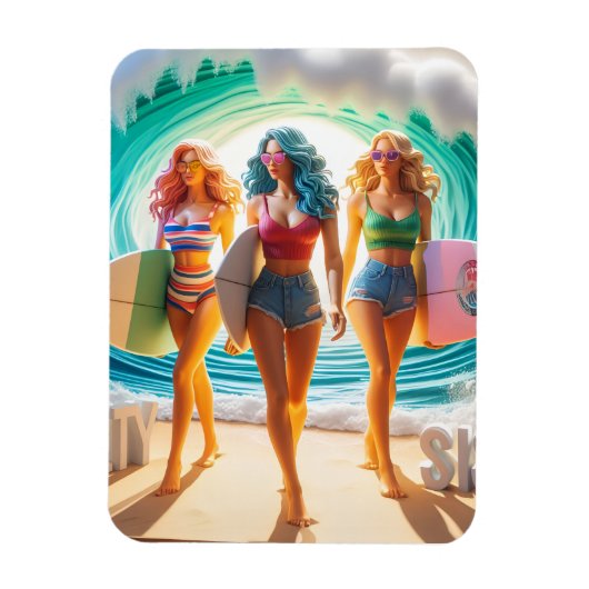 Waves & Wanderlust Collection Magnet (Vertikal)