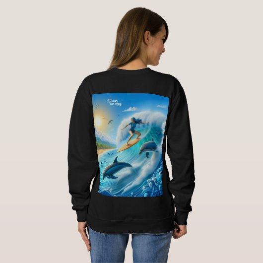 Waves & Wanderlust Collection Sweatshirt (Schwarz voll)