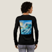 Waves & Wanderlust Collection Sweatshirt Tri-Blend Shirt (Voller Rückseite)
