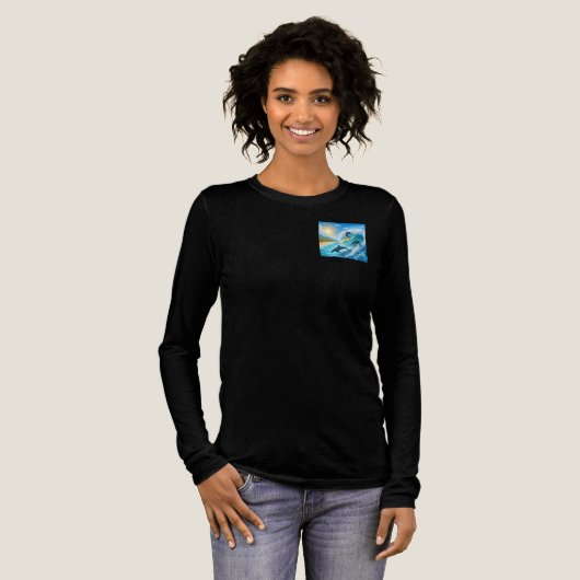 Waves & Wanderlust Collection Sweatshirt Tri-Blend Shirt (Volle Vorderseite)