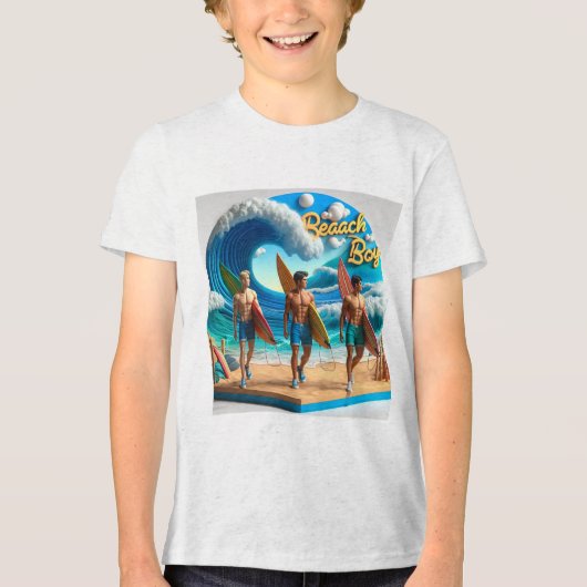 Waves & Wanderlust Collection Tri-Blend Shirt (Vorderseite)