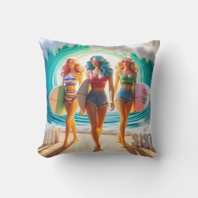 Waves & Wanderlust Kollektion Kissen (Vorderseite)