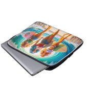 Waves & Wanderlust Kollektion Laptopschutzhülle (Vorne Knopf)