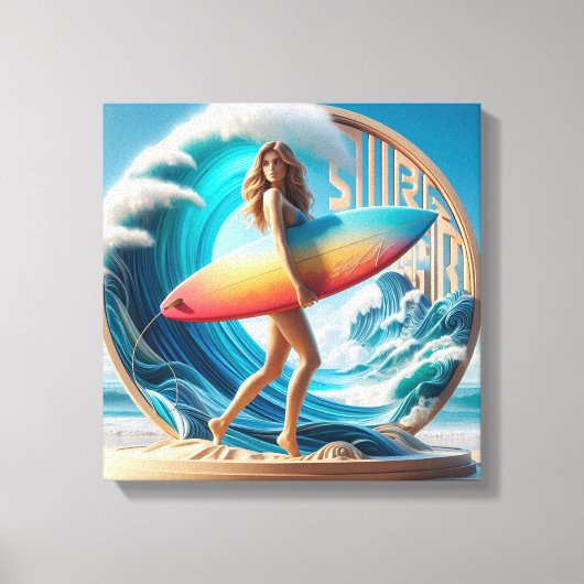 Waves & Wanderlust Kollektion Leinwanddruck (Vorderseite)