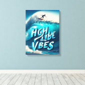 Waves & Wanderlust Kollektion Leinwanddruck (Insitu (Holzboden))