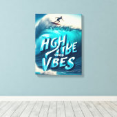 Waves & Wanderlust Kollektion Leinwanddruck (Insitu (Holzboden))