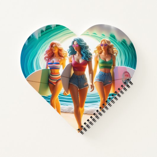 Waves & Wanderlust Kollektion Notizblock (Rückseite)