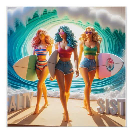 Waves & Wanderlust Kollektion Poster (Vorderseite)