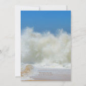 Waves Weihnachts-Party Küste Thema Einladung (Rückseite)
