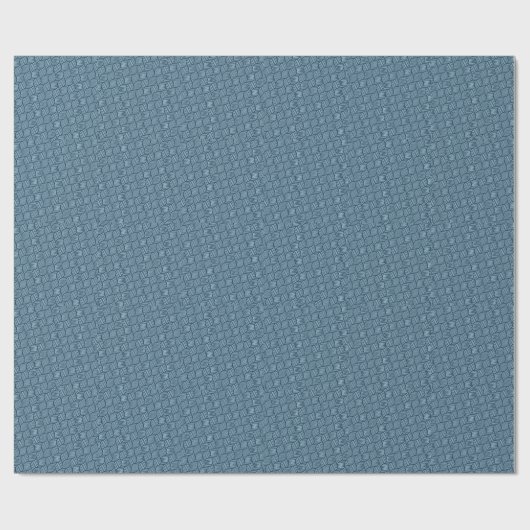 Waves White Blue Minimal Muster Geschenkpapier (Flach)