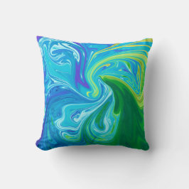 Waves Wiedersehen | Beste Abstrakte Kunstkunst Kissen