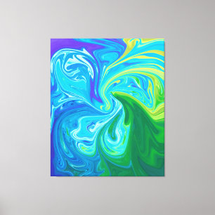 Waves Wiedersehen Beste Abstrakte Kunstkunst Leinwanddruck
