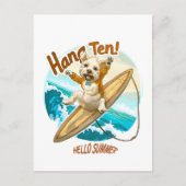 Waves & Woofs Wünsche Postkarte (Vorderseite)