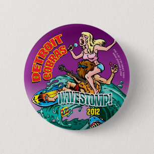 WAVESTOMP DETROIT KOBRA-KNOPF 2012 BUTTON