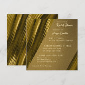 Wavey Gold Bridal Dusche Einladung (Vorne/Hinten)