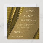 Wavey Gold Bridal Dusche Einladung (Vorderseite)