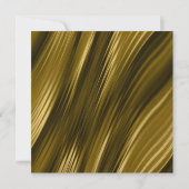Wavey Gold Wedding Einladung (Rückseite)