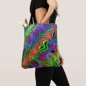 wavey psychedelic multicolfarbene Linien Tasche (Von Nahem)