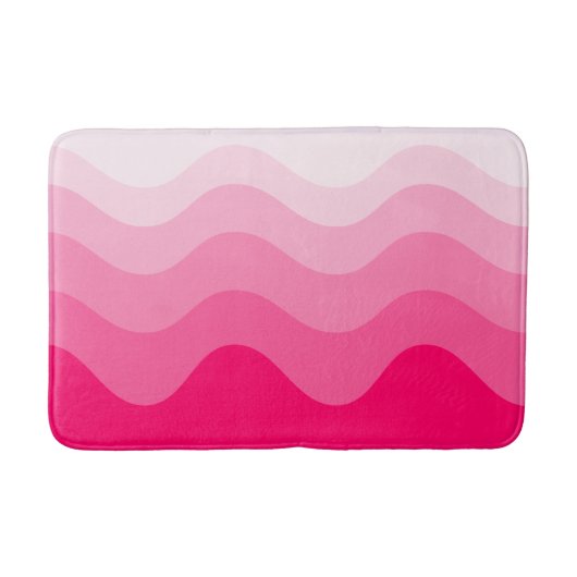Wavey Stripe Modern Bath Mat Badematte (Vorderseite)