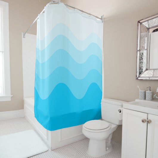 Wavey Stripe Moderner Duschvorhang (Beispiel)