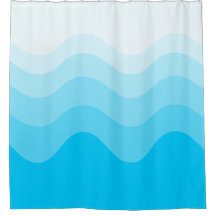 Wavey Stripe Moderner Duschvorhang