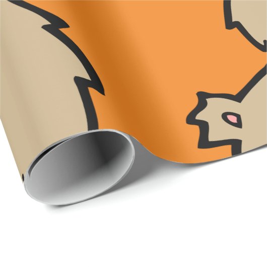 Waving Adorable Lächelbär Geschenkpapier (Rolleneckpunkt)