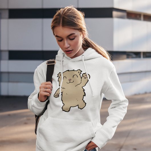 Waving Adorable Lächelbär Hoodie