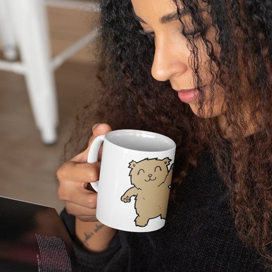 Waving Adorable Lächelbär Kaffeetasse